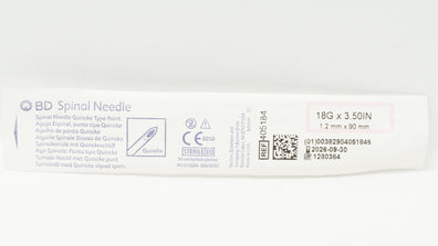BD 405184 Spinal Ndle Quincke Type Point 18G x 3.50inch